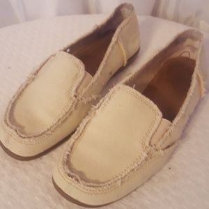 Rag slip on canvas shoe